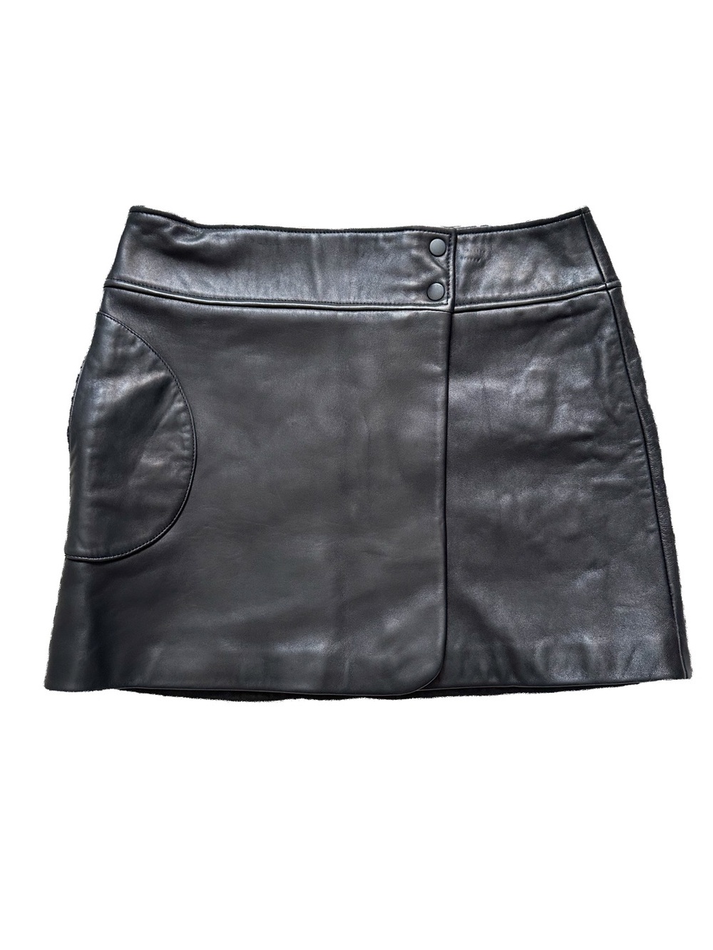 Theory Lambskin Leather Skirt